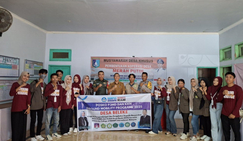 Penarikan Mahasiswa KKN Politeknik Medica Farma Husada Mataram di Desa Beleka Sukses Digelar