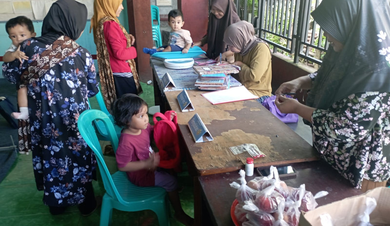 Posyandu Kasih Ibu 7 Dusun Mendagi Gelar Pelayanan Kesehatan Balita dan Ibu Hamil