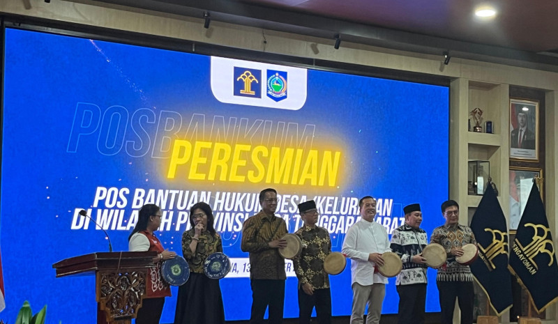 Kepala Desa Beleka Hadiri Peresmian POSBANKUM Nasional, Dihadiri Menteri Hukum dan Menteri Desa